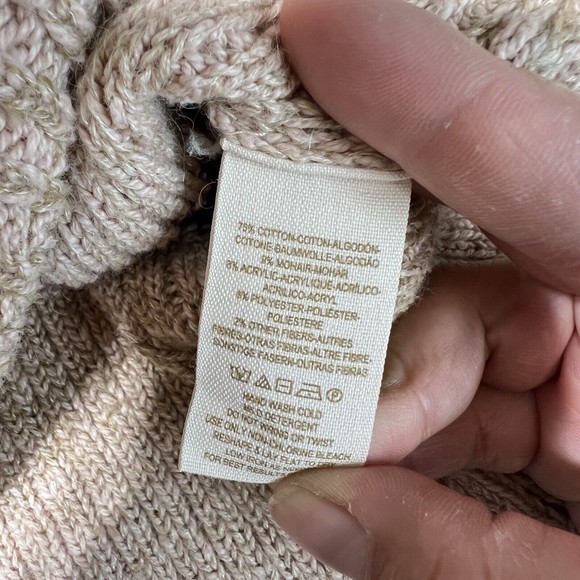 Free People Lake Tahoe Knit Button Down Color Block Gray Cardigan Sz. M - Picture 5 of 7